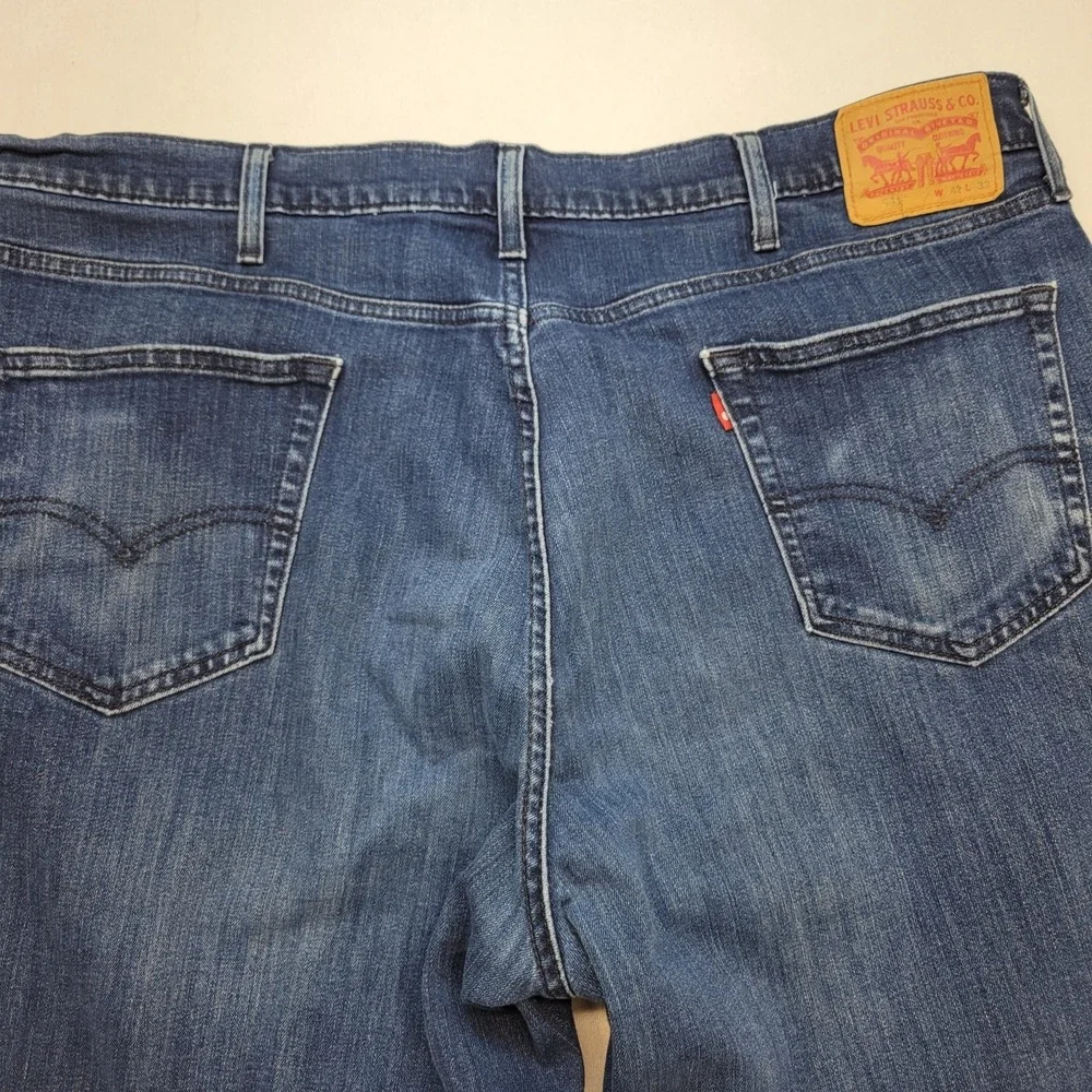 Levis 541 Jeans Mens 42x32 Blue‎ Athletic Tapered Medium Wash Mid Rise Denim